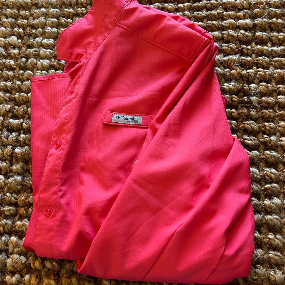 Columbia Bright Pink Casual Shirt